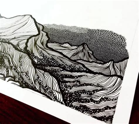 Artist Christa Rijneveld Creates Beautiful Mountainous Landscapes Using