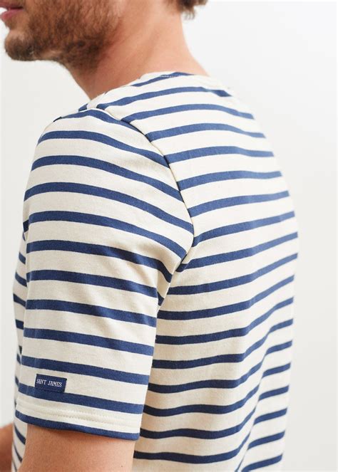 Levant Modern Breton Stripe Short Sleeve Shirt Soft Cotton Unisex