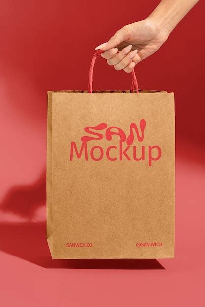 Premium Psd Paper Bag Mock Up Design