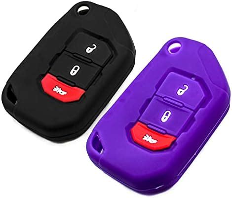 Amazon Silicone Key Fob Cover Fit For Jeep Wrangler Jl Jlu Rubicon