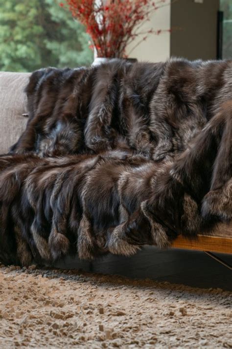 Real Arzante Fox Fur Blanket Real Fur Coats Haute Acorn