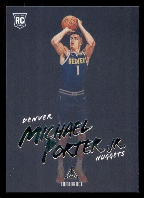 Panini Luminance Michael Porter Jr Rookie Rc Chronicles