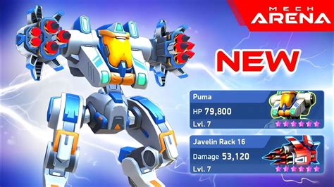 New Mech Puma With Javelin Rack 16 Mech Arena YouTube