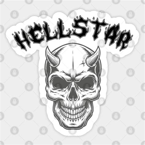 Hellstar Skull Skull Sticker Teepublic