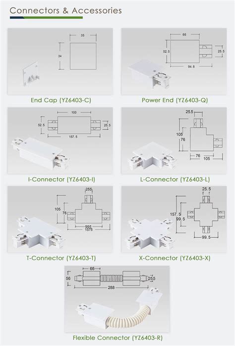 Track Lighting Connector Types | Sampo Lighting