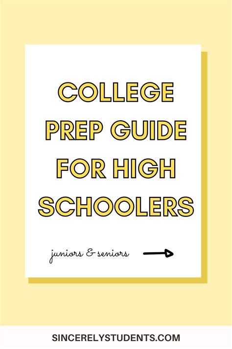 Complete College Prep Guide For High School Juniors & Seniors | How To ...