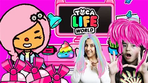 Toca Life World Okula Pembe Saçlar İle Gittim Tüm Gün Pembe Yaptık Toca