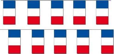 X Papieren Slinger Frankrijk Meter Franse Vlag Supporter