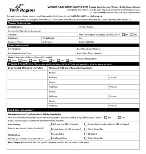 Vendor Information New Vendor Setup Form Template Word Hq Printable