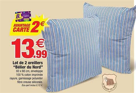 Promo Lot De Oreillers Chez Bazarland