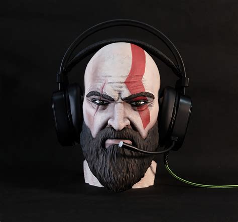 God Of War Kratos Kratos Headphone Stand Headphone Holder Etsy