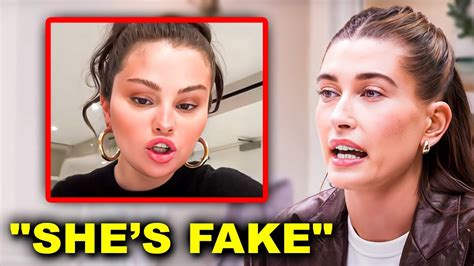 Shes So Fake Hailey Bieber Speaks On Selena Gomez Defending Her