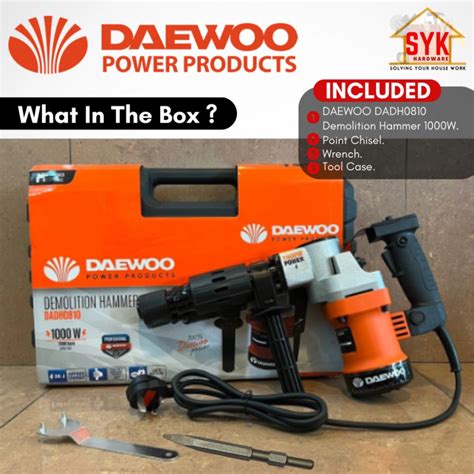 Syk Daewoo Dadh0810 1000w Electric Demolition Hammer Heavy Duty