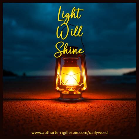 Daily Word: Light Will Shine, Isaiah 9:1[2] - Terri Gillespie