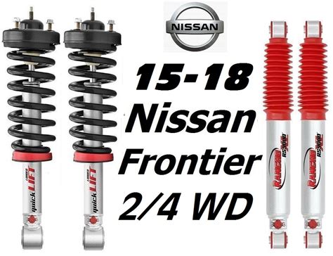 Rancho Front Quicklift Strutsandrs9000xl Rear Shocks For 05 18 Nissan