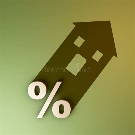 Rising Interest Rates Concept Icon Stock Vector Illustration Of Rates