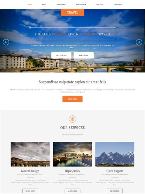 Tour Website Template - Travel & Hotel - Website Templates - DreamTemplate