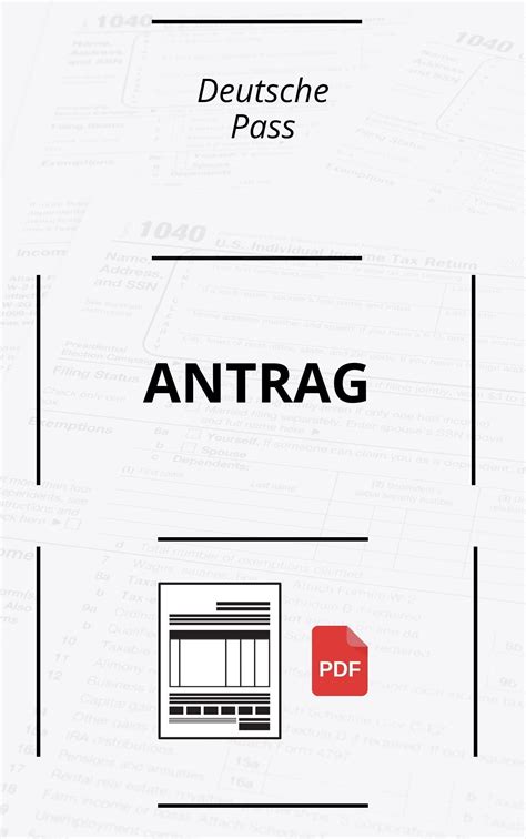 Deutsche Pass Antrag PDF 2024 Online