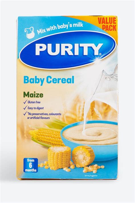 Purity Baby Cereal Maize 6 Months 450g