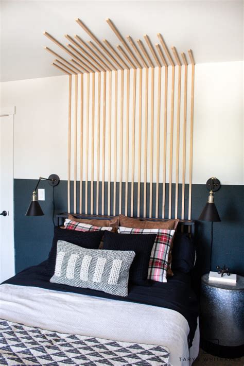 Bedroom Vertical Slat Wall Taryn Whiteaker Designs