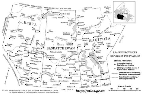 Canadian Prairies Map