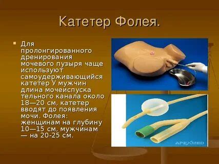 Как ставить катетер в мочевой пузырь женщинам схема