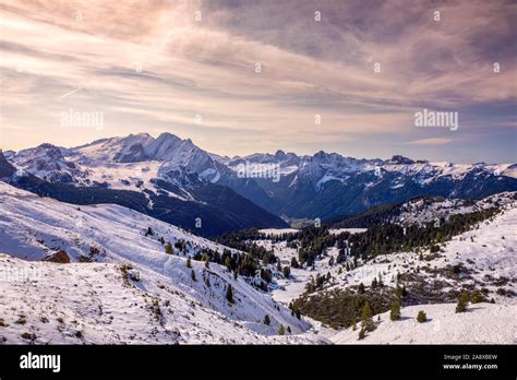 Winter in the Dolomites, Northern Italy Stock Photo - Alamy