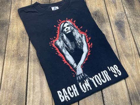 XL * vintage 90s 1998 Sebastian Bach skid row tour t … - Gem