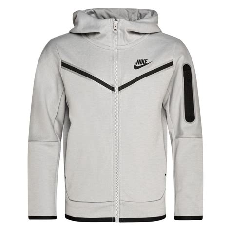 Nike Sweat à Capuche NSW Tech Fleece Gris Noir Enfant