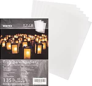 Wintex Blatt Transparentpapier Din A G Qm Schnittmusterpapier