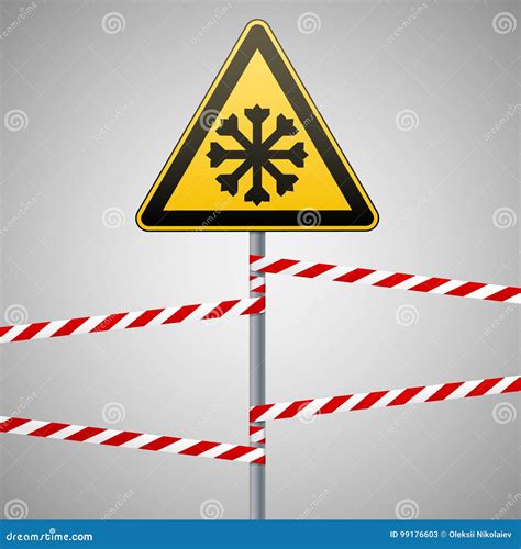 Cold Warning Sign Vector Illustration | CartoonDealer.com #21712418