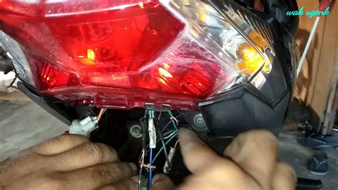 Skema Jalur Kabel Lampu Belakang Vario Led Dan Scoopy Stylish Youtube