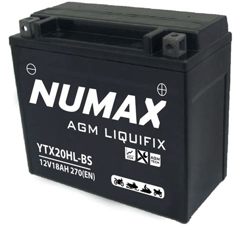 Batterie Moto Numax Premium Agm Ytx Hl Bs V Ah A