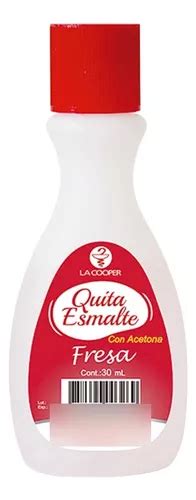 Quita Esmalte Con Acetona Fresa 30ml La Cooper Cuotas sin interés