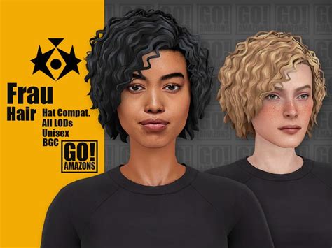 GoAmazons Frau Hair In 2023 Sims Hair Sims 4 Sims