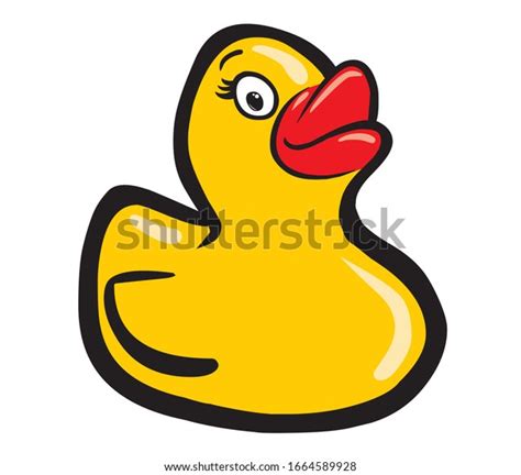 Yellow Rubber Duck Cartoon Vector Stock Vector (Royalty Free ...