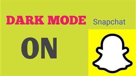 How To Get Dark Mode On Snapchat Iphone And Android Youtube