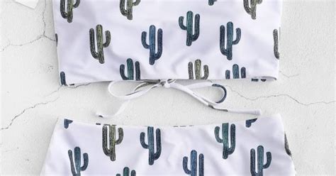 bikini traje de baño cactus