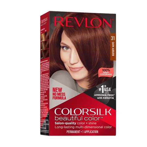 Revlon Colorsilk Hair Color 31 Dark Auburn Shop Hair Color At H E B