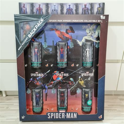 Marvel Miniature Hot Toys Spider Man Armory Collectible Set Series Hobbies Toys Toys
