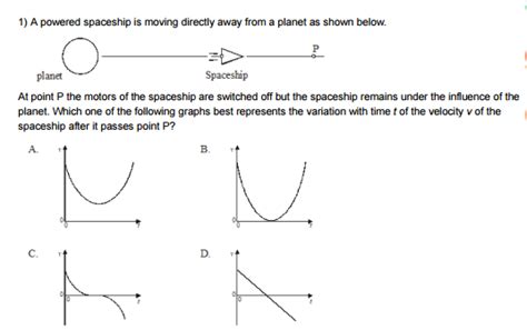 Solved 1) A powered spaceship is moving directly away from a | Chegg.com 