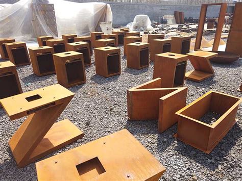 Square Corten Planters Corten Steel Garden Products