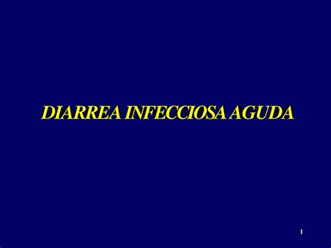 Diarrea Infecciosa Aguda Ediluis Udocz