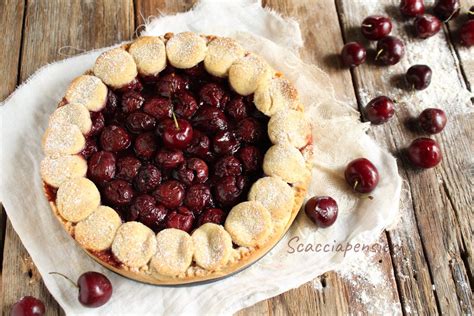 Crostata Di Ciliegie Fresche Ricetta Senza Burro Scacciapensieri