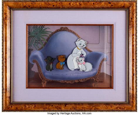 The Aristocats Duchess Production Cel Setup Walt Disney 1970 This Is An Adorable Original