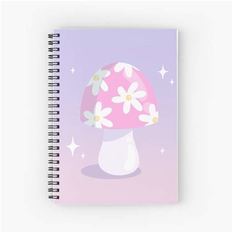 Notizbuch Mit Y K Danish Pastel Magical Daisy Mushroom Von Sarah