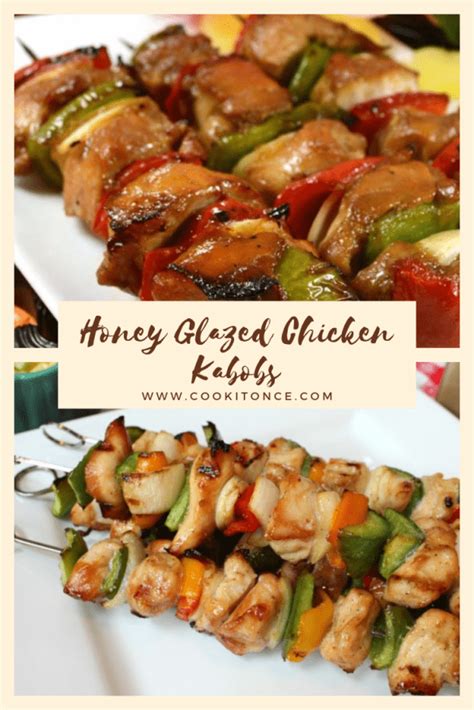 Honey Glazed Chicken Kabobs