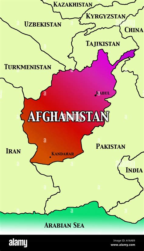 Afghanistan Map Asia Afghanistan Enchantedlearningcom Images