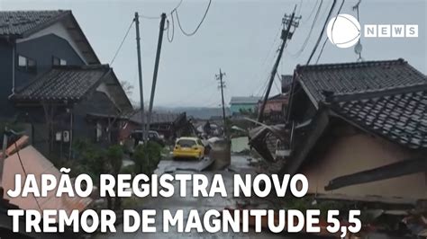 Japão registra novo tremor de magnitude 5 5 YouTube