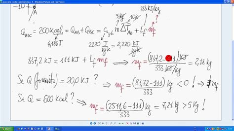 33e Esercizio Svolto Calorimetria N 4 YouTube